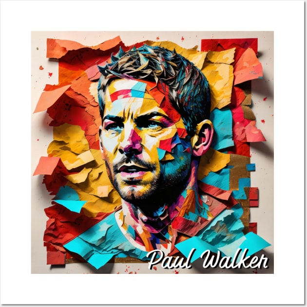 Paul Walker // Paper Art Wall Art by Otmr Draws